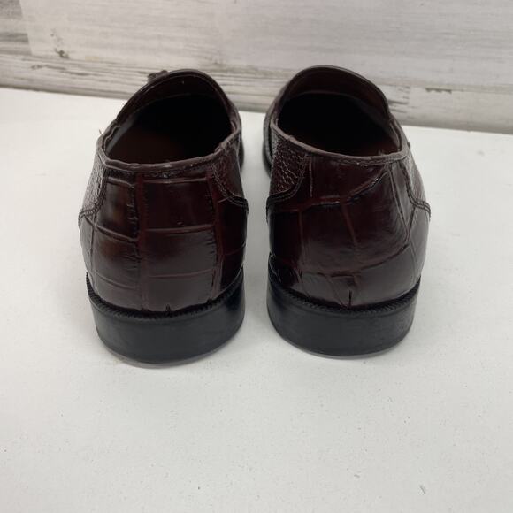 Vintage Stacy Adams Men's Genuine Snakeskin Dress Shoes Slip on US Size 11.5 EUC - Picture 9 of 14